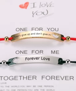 bracelet couple personnalisable
